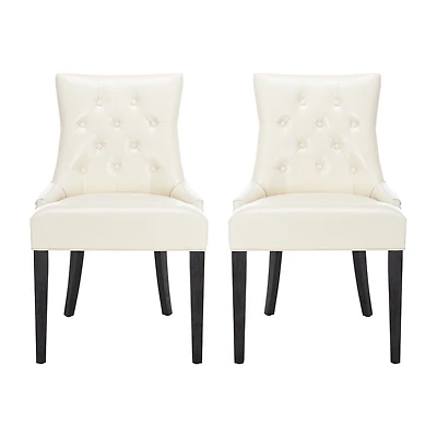 Safavieh Abby Dining Collection 2-pc. Upholstered Tufted Dining Chair