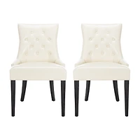 Safavieh Abby Dining Collection 2-pc. Upholstered Tufted Dining Chair