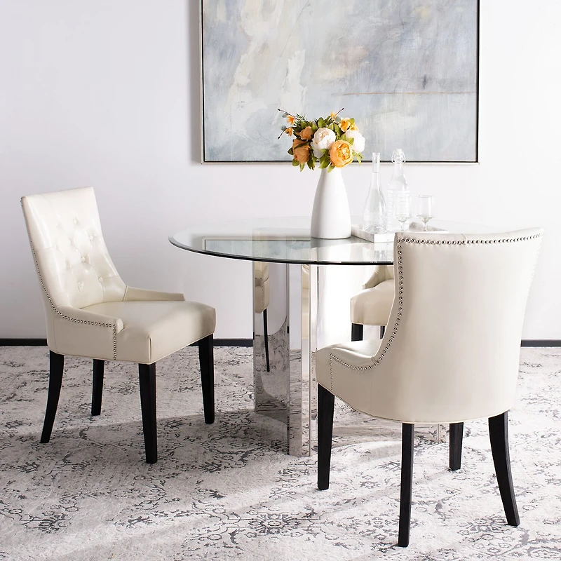 Safavieh Abby Dining Collection 2-pc. Upholstered Tufted Dining Chair