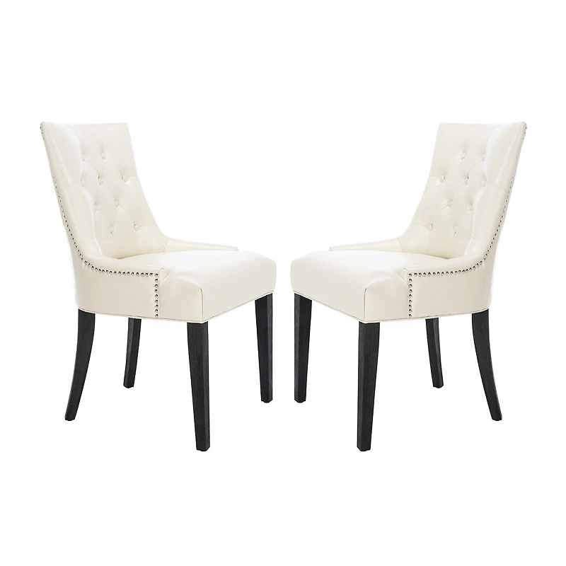 Safavieh Abby Dining Collection 2-pc. Upholstered Tufted Dining Chair