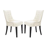 Safavieh Abby Dining Collection 2-pc. Upholstered Tufted Dining Chair