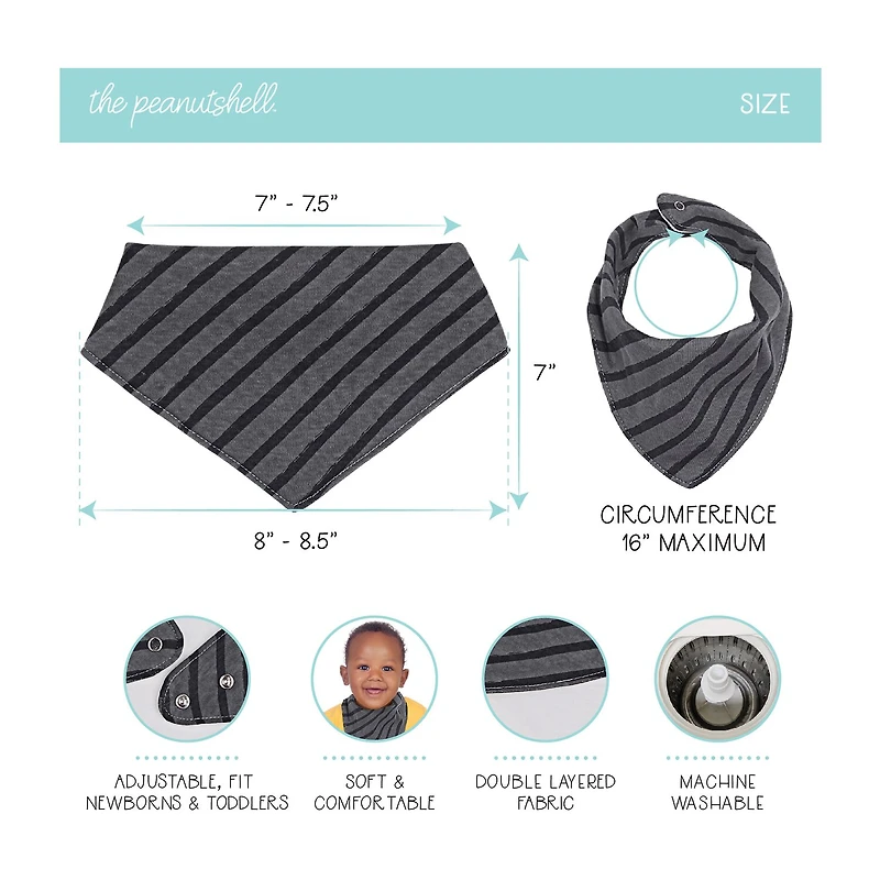 The Peanutshell Unisex 8-pc. Bib