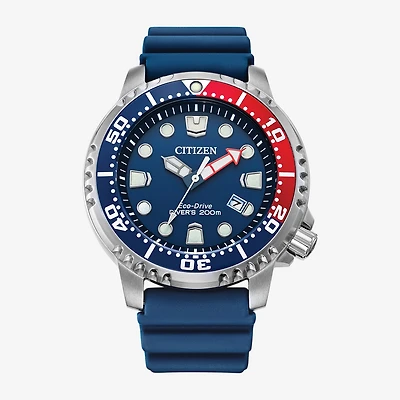 Citizen Promaster Dive Mens Blue Strap Watch Bn0168-06l