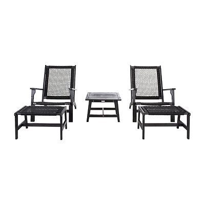 Safavieh 5-pc. Conversation Set Weather Resistant
