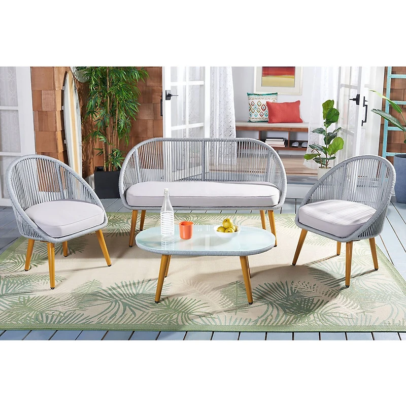 Safavieh 4-pc. Conversation Set Weather Resistant