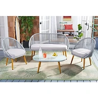 Safavieh 4-pc. Conversation Set Weather Resistant