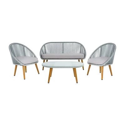Safavieh 4-pc. Conversation Set Weather Resistant