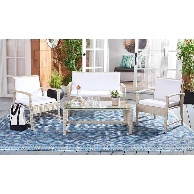 Safavieh 4-pc. Conversation Set Weather Resistant