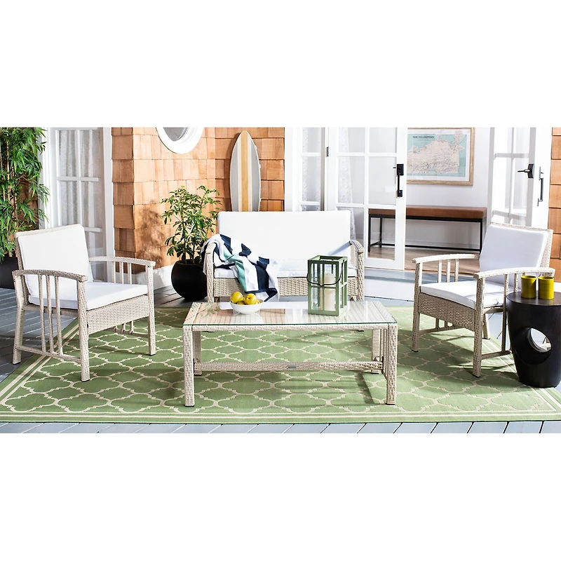 Safavieh 4-pc. Conversation Set Weather Resistant