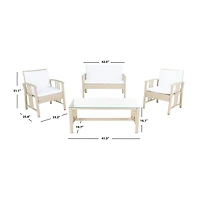 Safavieh 4-pc. Conversation Set Weather Resistant