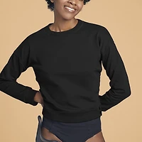 Slick Chicks Womens Adaptive Long Sleeve Crew Neck Sweat Shirt