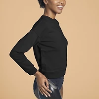 Slick Chicks Womens Adaptive Long Sleeve Crew Neck Sweat Shirt