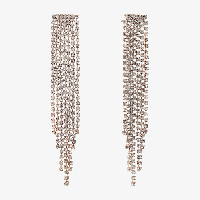 Monet Jewelry Timeless Rosegold Tone Chandelier Womens Hypoallergenic Drop Earrings