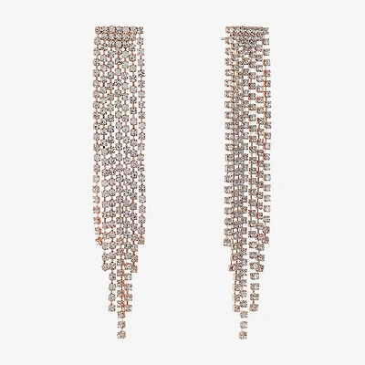 Monet Jewelry Timeless Rosegold Tone Chandelier Womens Hypoallergenic Drop Earrings