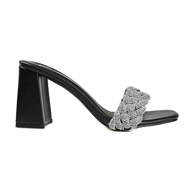 Journee Collection Sashaa Womens Round Open Toe Block Heel Pumps