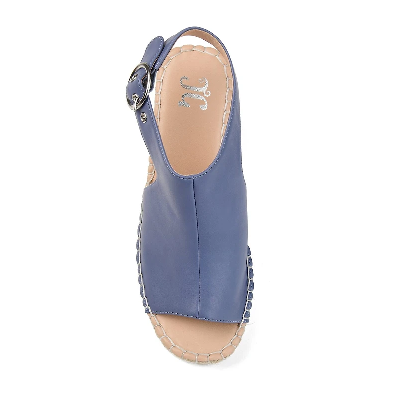 Journee Collection Womens Crew Wedge Sandals