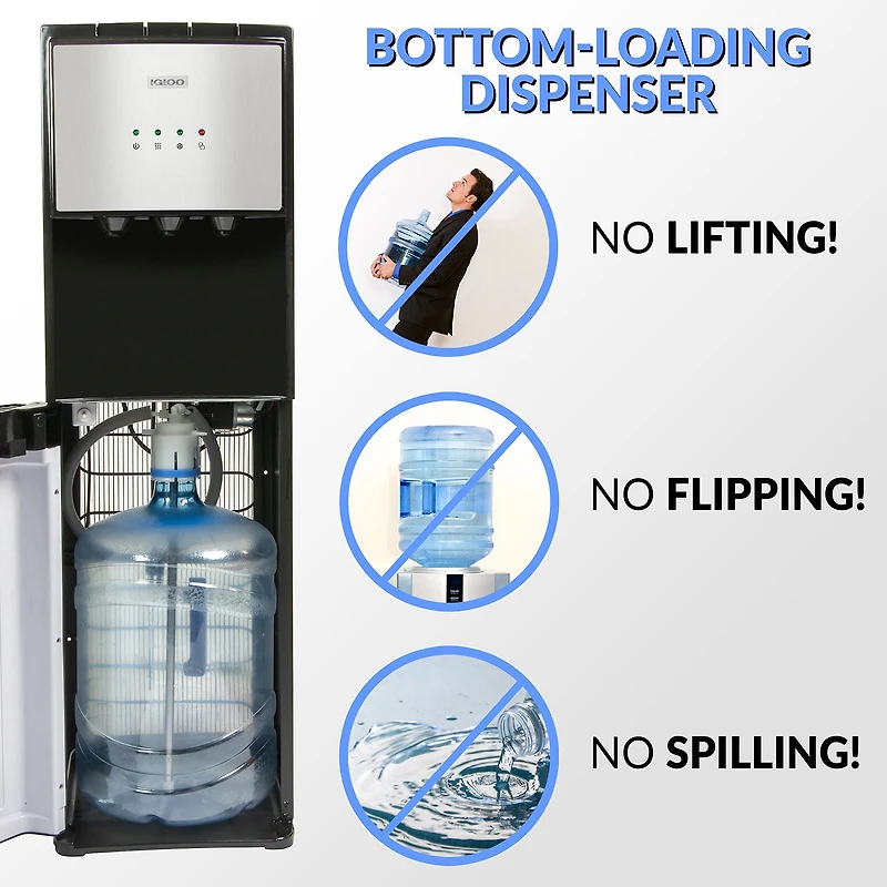Igloo Hot, Cold & Room Temperature Bottom-Load Water Dispenser