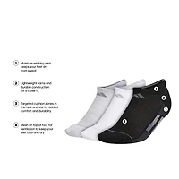 adidas Superlite Womens 3 Pair No Show Socks