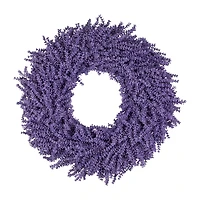 Northlight 28in Lavender Floral Unlit Wreath