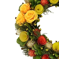 Northlight 12in Moss And Twig Floral Spring Wreath