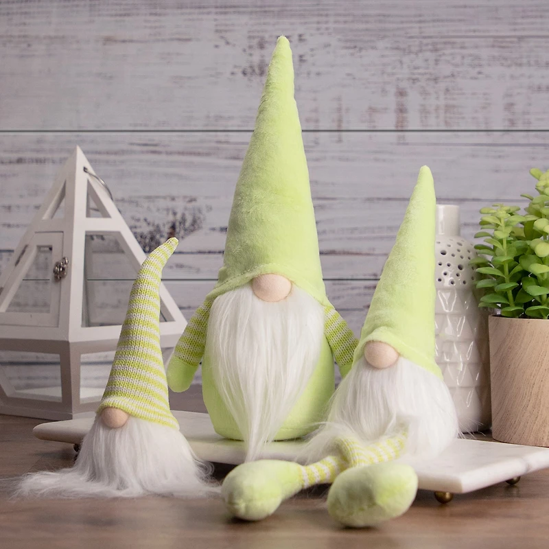 Northlight 16in Lime Green Sitting Gnome