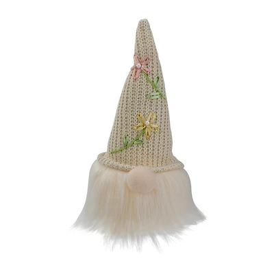 Northlight Lighted Sitting Gnome Head With A Hat Lighted Christmas Tabletop Decor