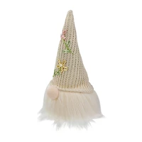 Northlight Lighted Sitting Gnome Head With A Hat Lighted Christmas Tabletop Decor