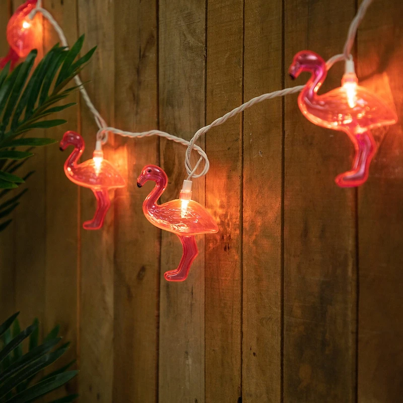 Northlight 10ct Flamingo Patio Set String Lights