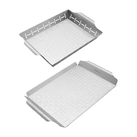 Henckels BBQ Grilling 2-pc. Topper Basket Set