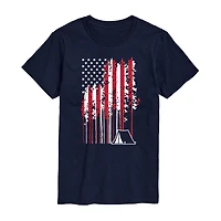 Mens Short Sleeve Americana Graphic T-Shirt