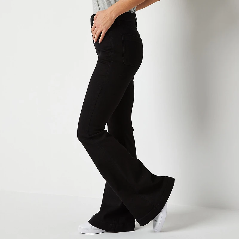 a.n.a Womens Tall High Rise Flare Leg Jean