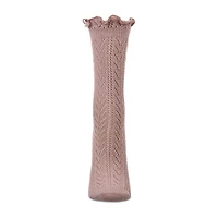 MeMoi Pointelle Womens 1 Pair Crew Socks