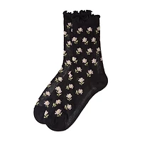MeMoi Sheer Womens Breathable 1 Pair Quarter Ankle Socks