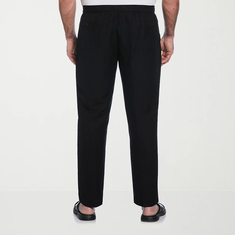 Cubavera 30" Inseam Linen Mens Regular Fit Big and Tall Drawstring Pant