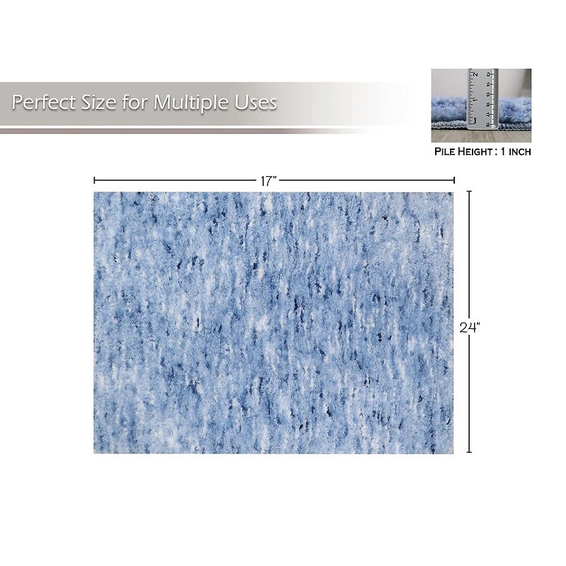 Home Weavers Inc Cloud Comfort Bath Rug 17x24