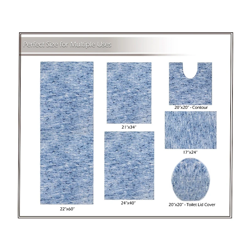Home Weavers Inc Cloud Comfort Bath Rug 22x60