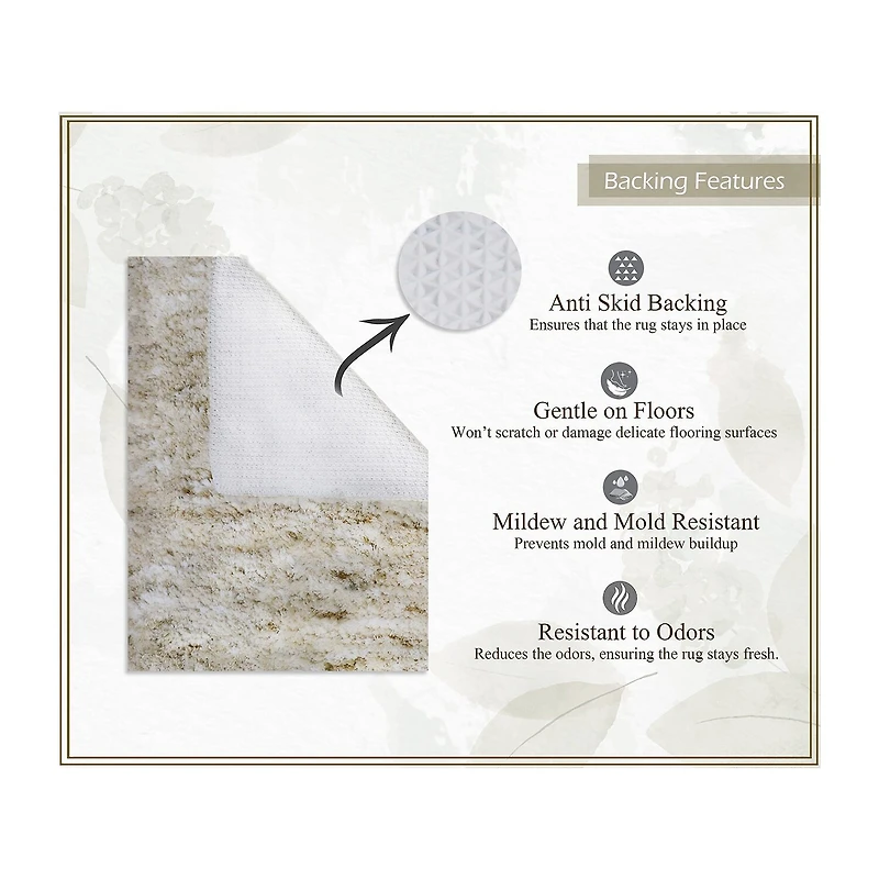 Home Weavers Inc Cloud Comfort Bath Rug 2pc 1721 Rug