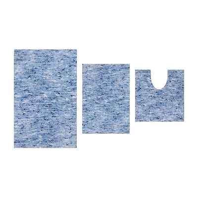 Home Weavers Inc Cloud Comfort Bath Rug 3 Pc 172120