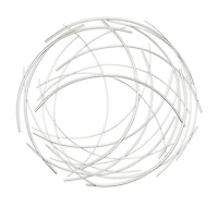 Cheungs Silver Abstract Round Metal Wall Art
