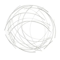 Cheungs Silver Abstract Round Metal Wall Art