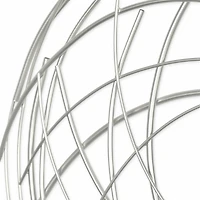 Cheungs Silver Abstract Round Metal Wall Art