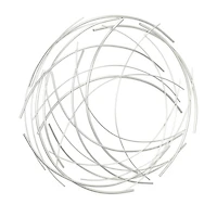 Cheungs Silver Abstract Round Metal Wall Art