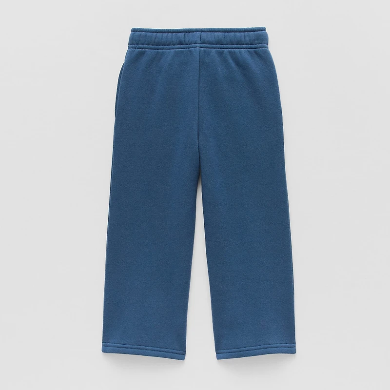 Okie Dokie Toddler & Little Unisex Wide Leg Regular Fit Fleece Pull-On Pant