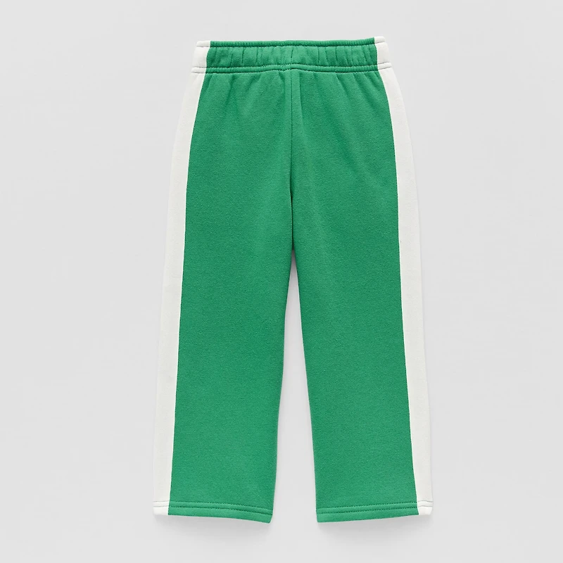 Okie Dokie Toddler & Little Unisex Wide Leg Regular Fit Fleece Pull-On Pant
