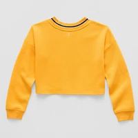 Xersion Little & Big Kid Girls V Neck Fleece Long Sleeve Sweatshirt