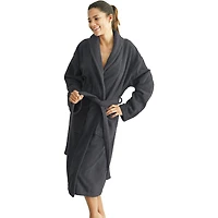 Linum Home Textiles Herringbone Weave Bathrobe Unisex Adult Long Sleeve Length Robe