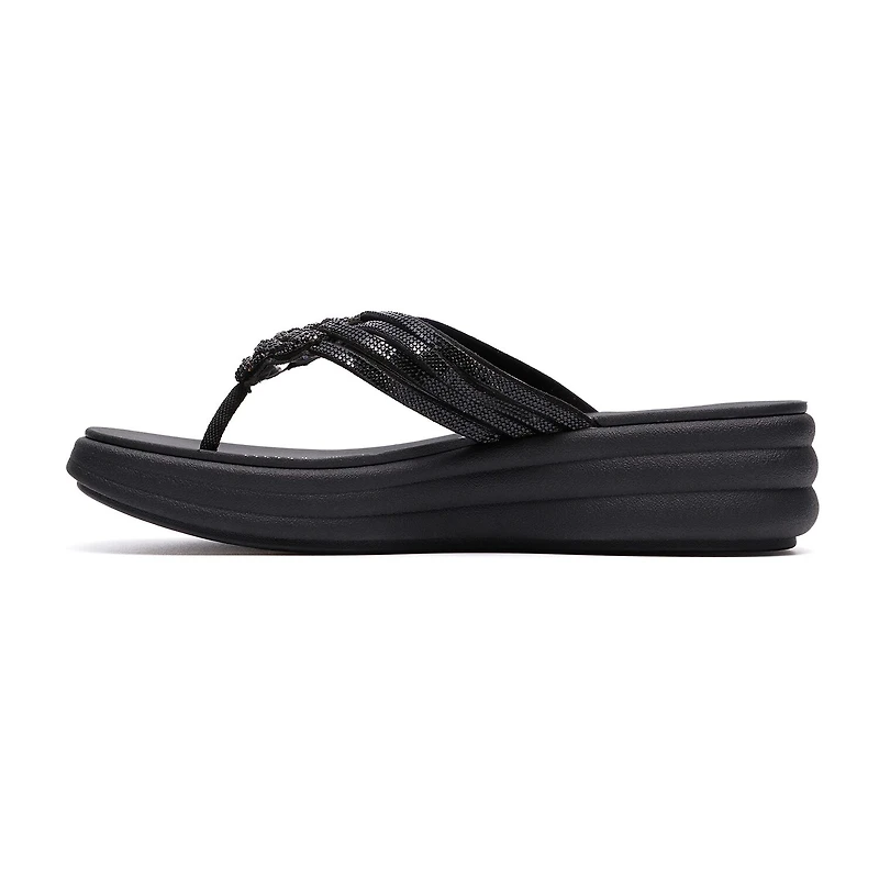 Clarks Cloudsteppers Womens Drift Gem Wedge Sandals