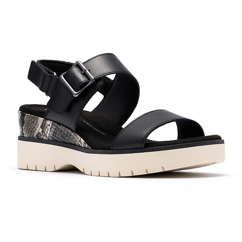 Clarks Womens Diaz Rose Wedge Sandals