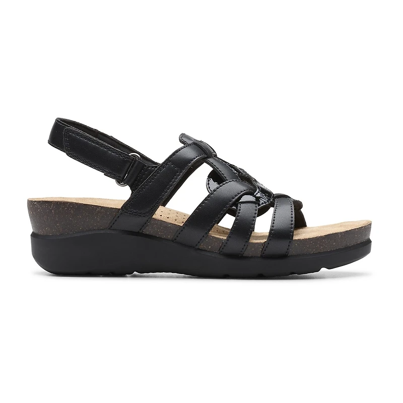 Clarks Womens Calenne Gracie Wedge Sandals
