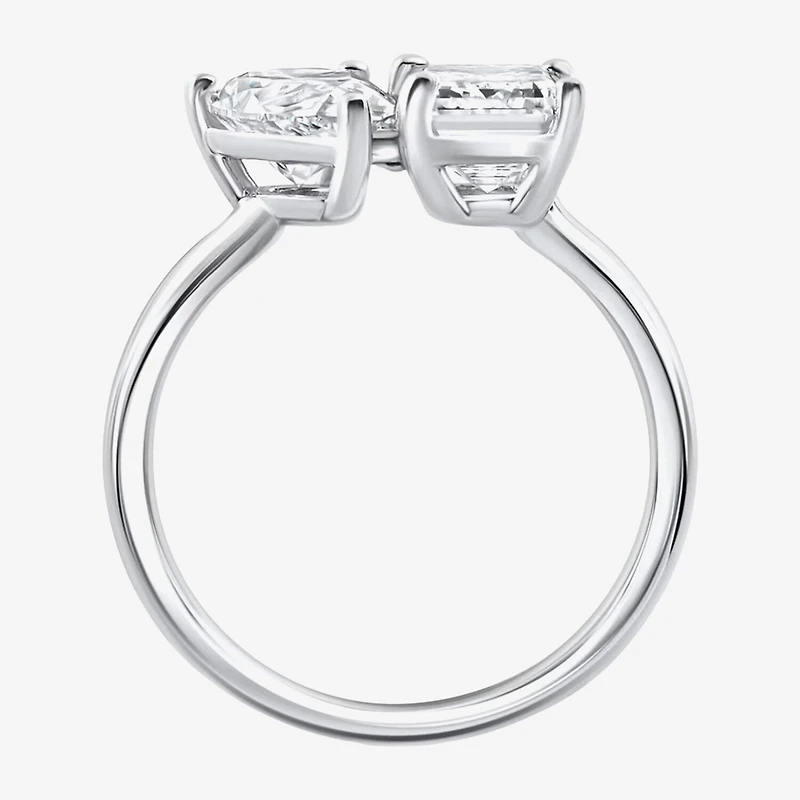 Womens 3 1/2 CT. T.W Lab Grown White Diamond 14K Gold Cocktail Ring